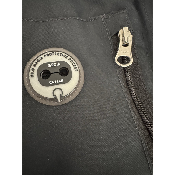 Nils Ski Snow Board Jacket Women 10 Black Thermal Soft Shell Zip Hood Pockets - Picture 7 of 16